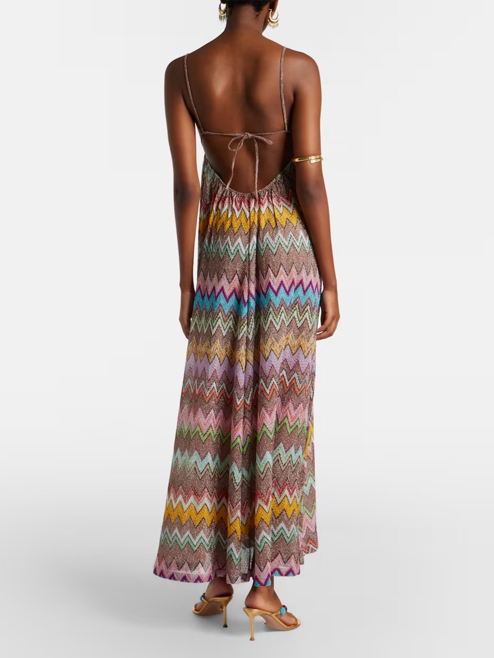 Missoni Multicolor Zigzag Maxi Dress with Pastel Accents WORN ONCE - Picture 3 of 4